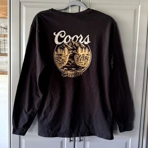 Brixton x Coors "Rocky" Graphic Long Sleeve T-Shirt, Black Yellow, M